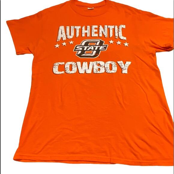 OSU Oklahoma State Cowboys Medium Short Sleeve Orange T-Shirt - Picture 1 of 2